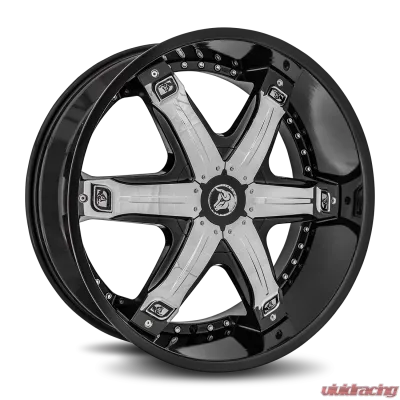 Diablo Fury Wheel 24x10 Blank 35 78.1 Gloss Black - FUR-241BLNK3578B